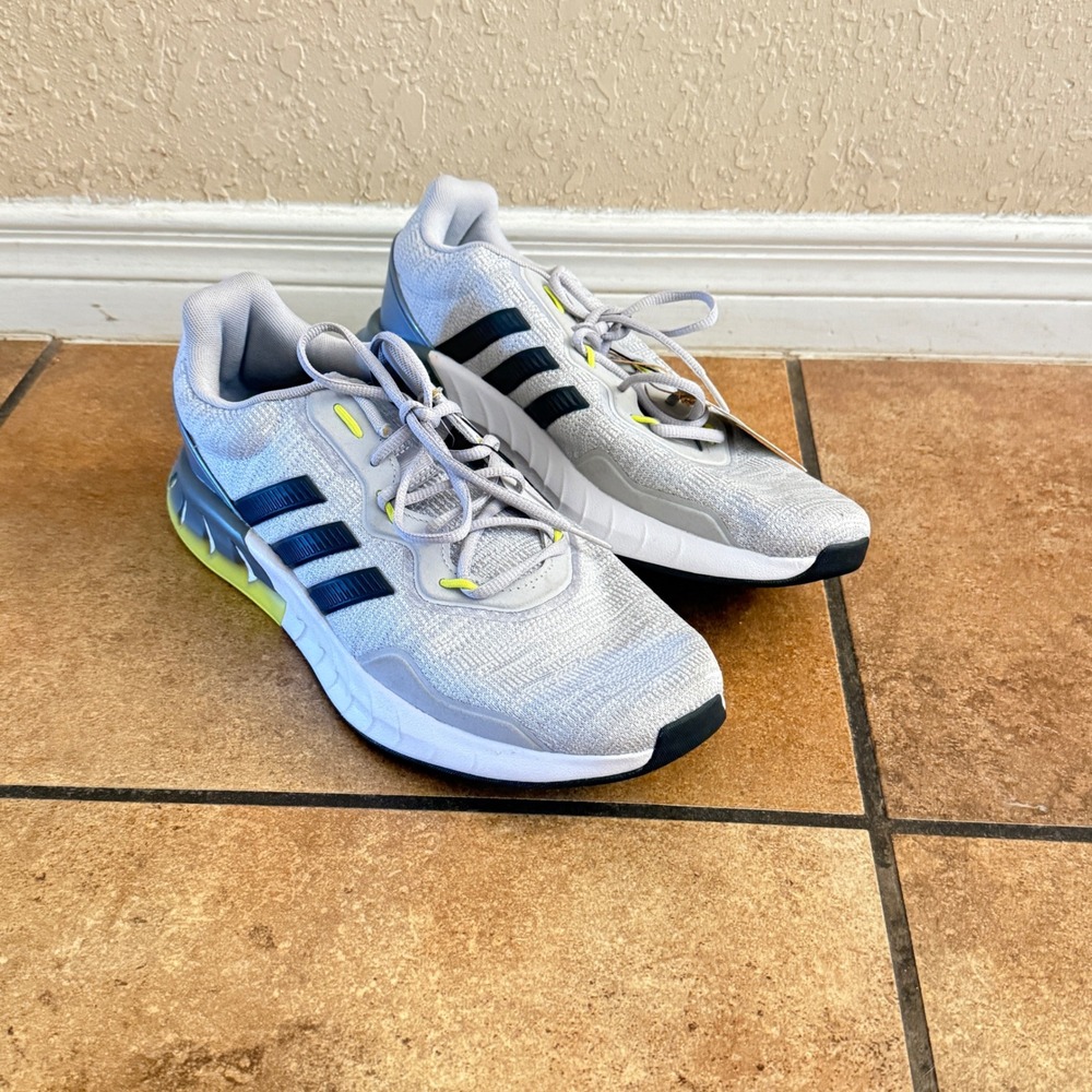 Adidas Kaptir Super Mens Running Shoes Grey Black Yellow H04966 Size 13 NEW